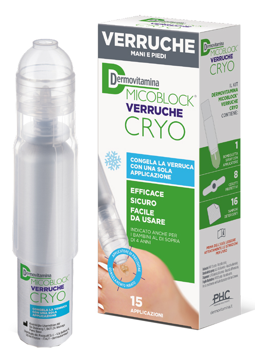 DERMOVITAMINA MICOBLOCK VERRUCHE CRYO SPRAY 38 ML - Farmacia di Regoledo Srl