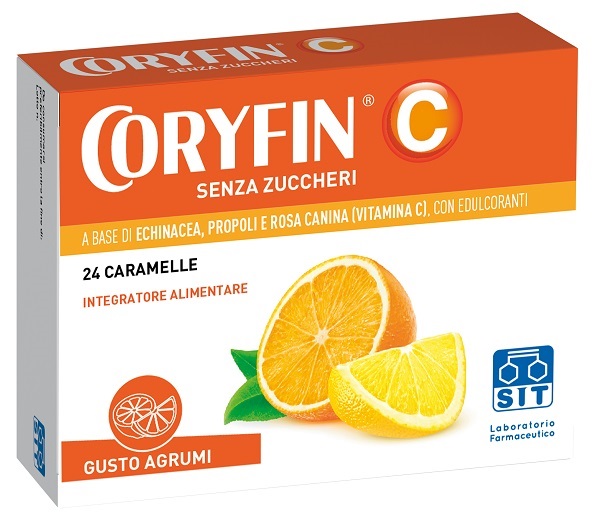 CORYFIN C SENZA ZUCCHERO AGRUMI 48 G - Farmacia di Regoledo Srl