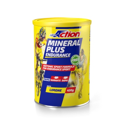 Proaction - Mineral Plus Endurance Isotonico - Gusto Limone 450 grammi - Farmacia di Regoledo Srl