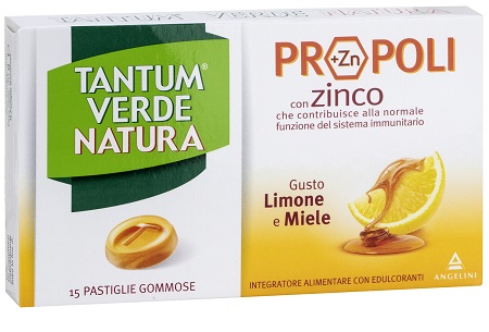 TANTUM VERDE NATURA 15 PASTIGLIE GOMMOSE LIMONE & MIELE - Farmacia di Regoledo Srl