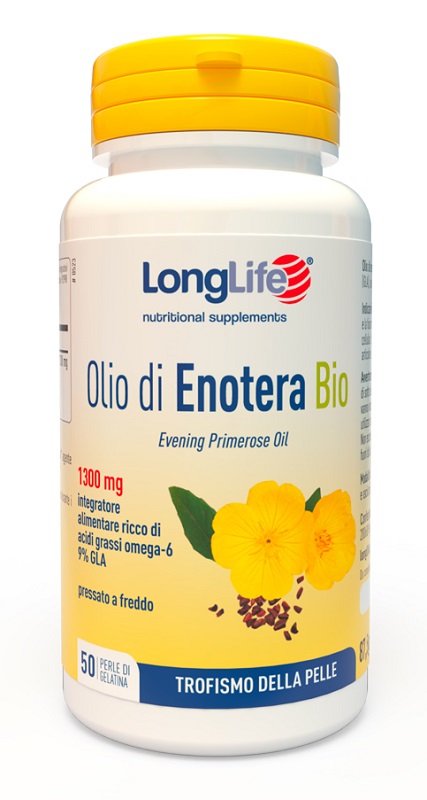 Longlife Olio di Enotera Bio 1300mg 50 perle - Farmacia di Regoledo Srl
