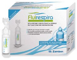 FLUIRESPIRA SOLUZIONE FISIOLOGICA STERILE 30 FLACONCINI MONODOSE DA 5ML - Farmacia di Regoledo Srl