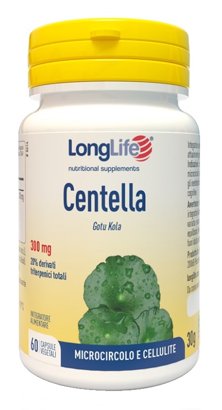 LONGLIFE CENTELLA 20% 60 CAPSULE VEGETALI SENZA GLUTINE - Farmacia di Regoledo Srl
