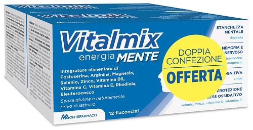 VITALMIX MENTE BIPACK 2 CONFEZIONI DA 12 FLACONCINI DA 12 ML - Farmacia di Regoledo Srl
