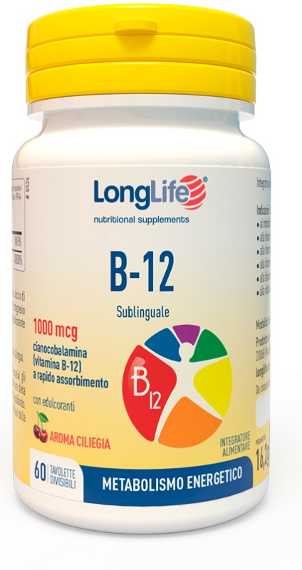 LONGLIFE B12 1000 MCG 60 TAVOLETTE - Farmacia di Regoledo Srl