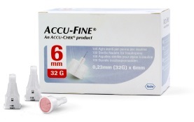 AGO PER PENNA DA INSULINA ACCU-FINE PEN NEEDLE ACCU-CHEK GAUGE 32 X 6MM 100 PEZZI - Farmacia di Regoledo Srl