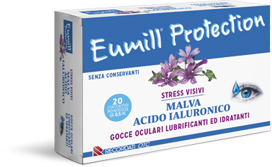 Eumill Protection - Gocce oculari Lubrificanti e Idratanti - 20 flaconcini monodose - Farmacia di Regoledo Srl