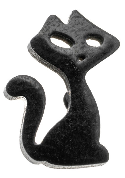 ORECCHINO ACCIAIO GATTO NERO - Farmacia di Regoledo Srl