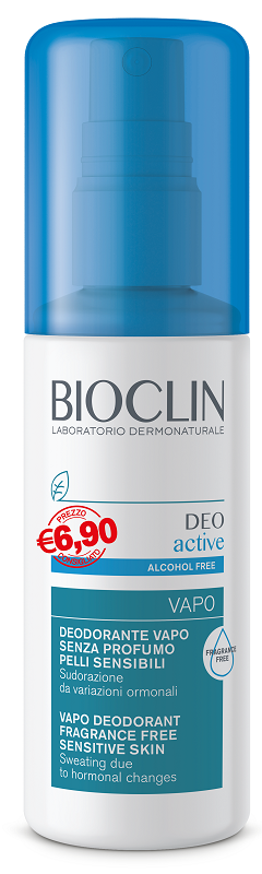 BIOCLIN DEO ACTIVE VAPO SENZA PROFUMO E SENZA ALCOOL PER PELLI SENSIBILI PROMO 100 ML - Farmacia di Regoledo Srl