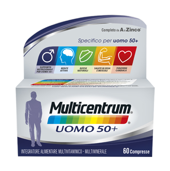 MULTICENTRUM UOMO 50+ 60 COMPRESSE - Farmacia di Regoledo Srl