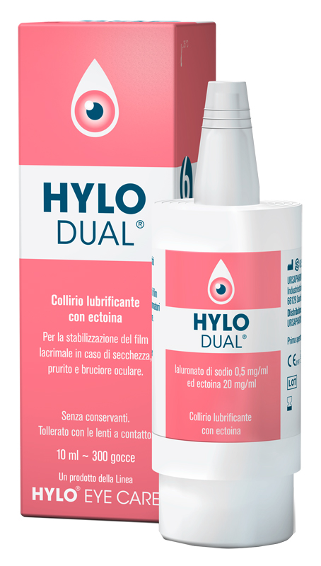 Hylo-Dual - Collirio lubrificante con ectoina - flacone 10ml - Farmacia di Regoledo Srl