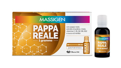 MASSIGEN PAPPA REALE 10 FLACONI DA 25 ML - Farmacia di Regoledo Srl