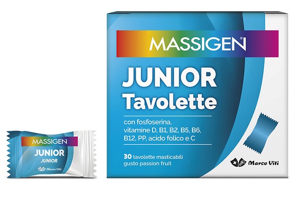 MASSIGEN JUNIOR 30 TAVOLETTE MASTICABILI - Farmacia di Regoledo Srl