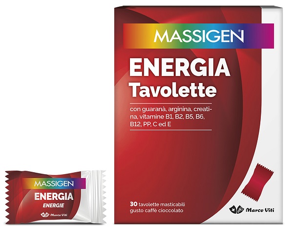 MASSIGEN ENERGIA 30 TAVOLETTE MASTICABILI - Farmacia di Regoledo Srl