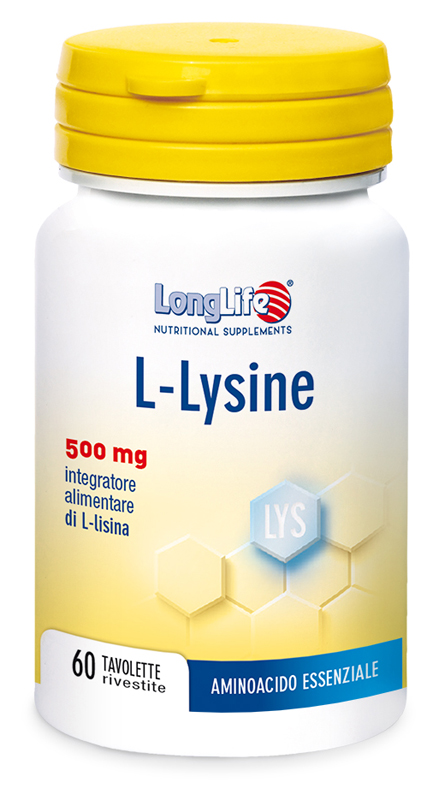LONGLIFE L-LYSINE 500MG 60 TAVOLETTE RIVESTITE DA 860 MG - Farmacia di Regoledo Srl