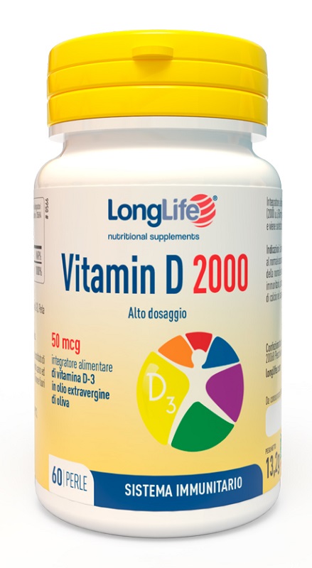 LONGLIFE VITAMIN D 2000 UI 60 PERLE - Farmacia di Regoledo Srl