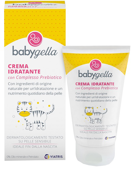 Babygella - Crema corpo idratante con complesso prebiotico - 100 ml - Farmacia di Regoledo Srl