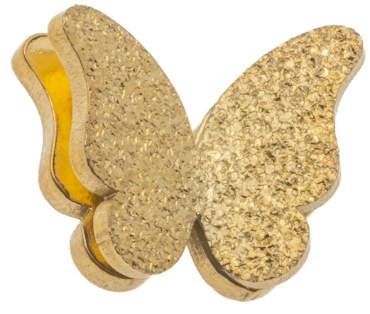 ORECCHINO FARFALLA GLITTER ORO - Farmacia di Regoledo Srl