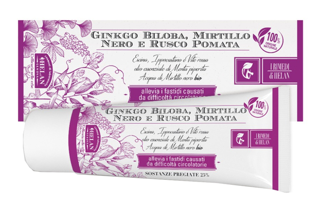 I RIMEDI DI HELAN GINKGO BILOBA MIRTILLO NERO RUSCO POMATA 75 ML - Farmacia di Regoledo Srl