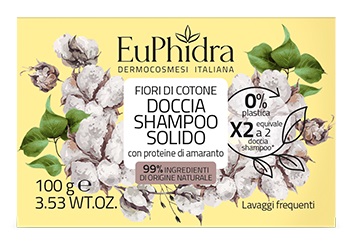 EUPHIDRA DOCCIA SHAMPOO SOLIDO FIORI DI COTONE 100 G - Farmacia di Regoledo Srl