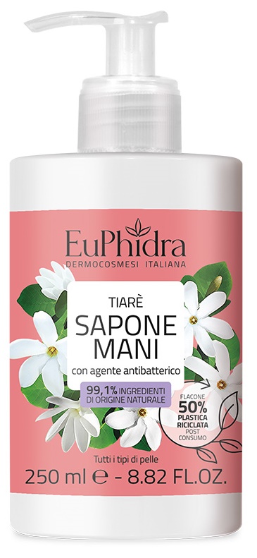 EUPHIDRA SAPONE LIQUIDO TIARE' 250 ML - Farmacia di Regoledo Srl