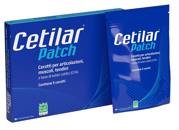 CEROTTO MONOUSO CETILAR PATCH PER ARTICOLAZIONI MUSCOLI E TENDINI 5 PEZZI - Farmacia di Regoledo Srl
