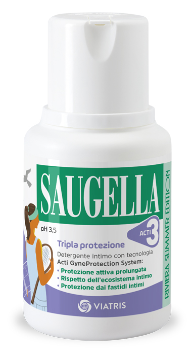 SAUGELLA ACTI3 DETERGENTE INTIMO 100 ML - Farmacia di Regoledo Srl