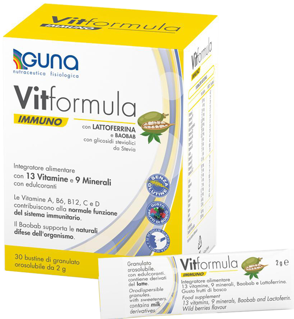VITFORMULA IMMUNO 30 STICK DA 2 G - Farmacia di Regoledo Srl