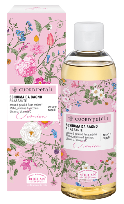 CUOR DI PETALI ICONICA SCHIUMA BAGNO RILASSANTE 210 ML - Farmacia di Regoledo Srl