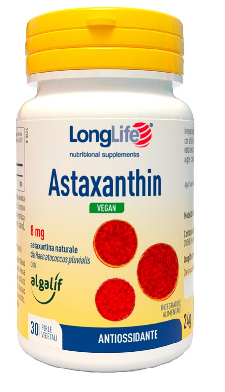LONGLIFE ASTAXANTHIN VEGAN 30 PERLE - Farmacia di Regoledo Srl