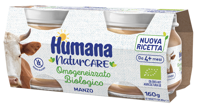 HUMANA OMOGENEIZZATO MANZO BIOLOGICO 2 PEZZI 80 G - Farmacia di Regoledo Srl