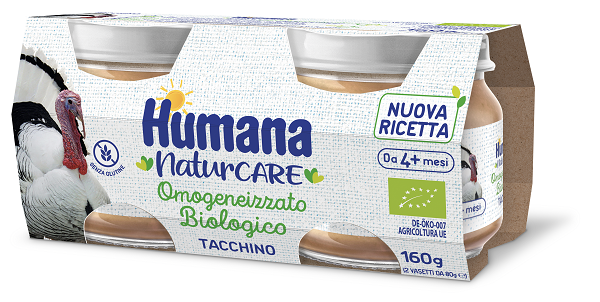 HUMANA OMOGENEIZZATO TACCHINO BIO 2 VASETTI DA 80 G - Farmacia di Regoledo Srl