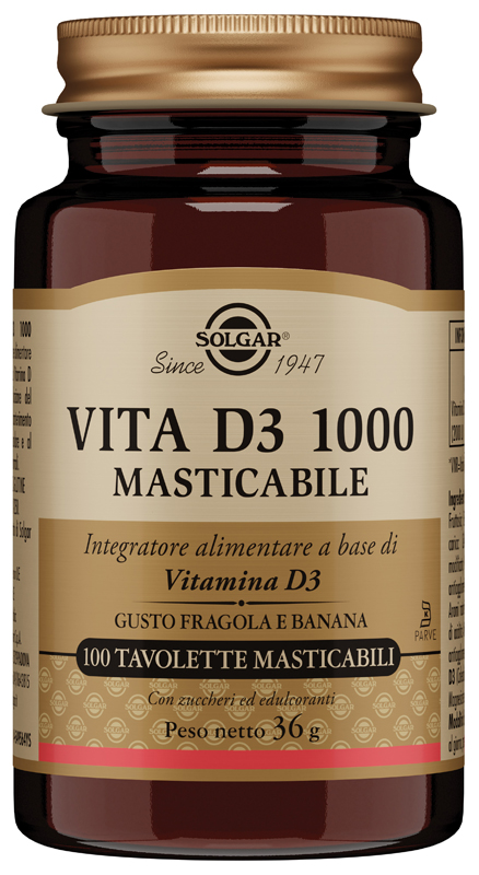VITA D3 1000 100 TAVOLETTE MASTICABILI - Farmacia di Regoledo Srl