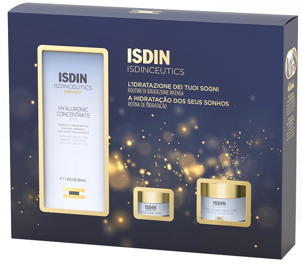 ISDINCEUTICS PACK IDRATANTE HYALURONICO CONCENTRATO 2024 1 SIERO 30 ML + 1 GEL 4 G + 1 CREMA 8 G - Farmacia di Regoledo Srl