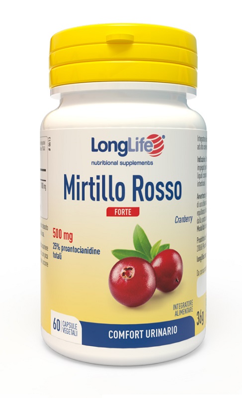 LONGLIFE MIRTILLO ROSSO FORTE 60 CAPSULE VEGETALI - Farmacia di Regoledo Srl