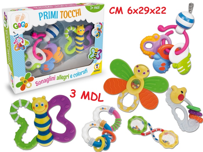 PRIMI TOCCHI SONAGLINI COLORATI 2 PEZZI MODELLI ASSORTITI - Farmacia di Regoledo Srl