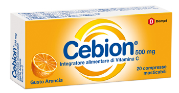 CEBION MASTICABILE ARANCIA VITAMINA C 500 MG 20 COMPRESSE - Farmacia di Regoledo Srl