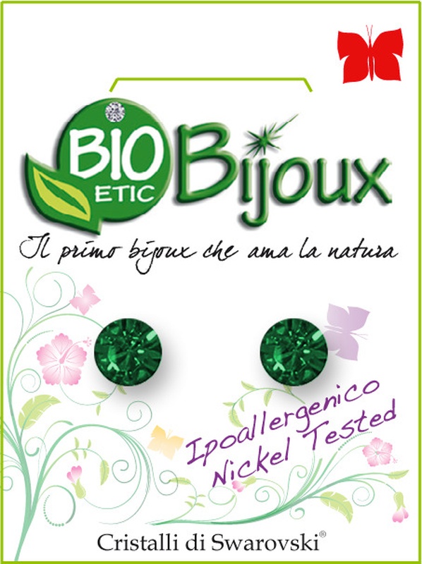 ORECCHINO XIRIUS 6,2 MM EMERALD - Farmacia di Regoledo Srl