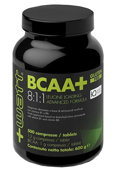 +Watt - BCAA+ 8:1:1 - 500 compresse - Farmacia di Regoledo Srl