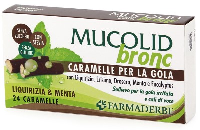 Mucolid Bronc - Menta e Liquirizia - 24 caramelle - Farmacia di Regoledo Srl