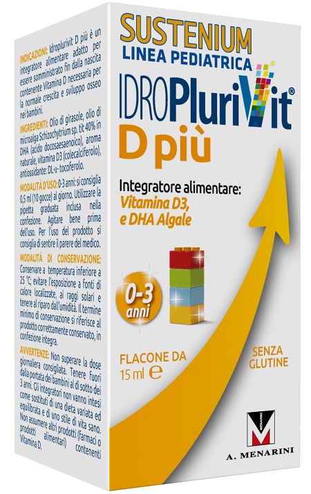 IDROPLURIVIT D+ SUSTENIUM 15 ML - Farmacia di Regoledo Srl