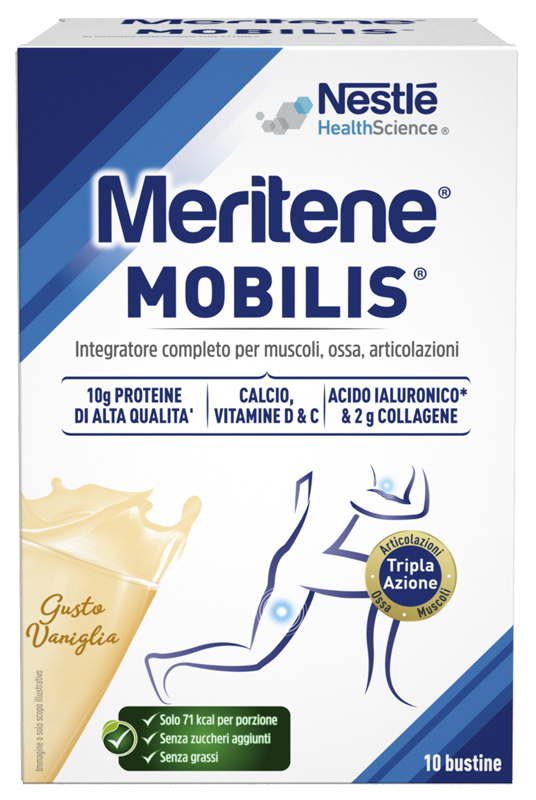 MERITENE MOBILIS GUSTO VANIGLIA 10 BUSTINE DA 21 G - Farmacia di Regoledo Srl