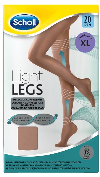 SCHOLL LIGHTLEGS 20 DENARI TAGLIA XL COLORE NUDE 1 PAIO - Farmacia di Regoledo Srl