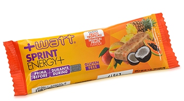 +Watt - Sprint energy - Barretta mandorle e frutti tropicali 35 grammi - Farmacia di Regoledo Srl