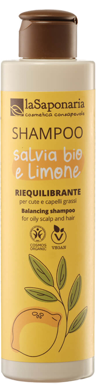 SHAMPOO RIEQUILIBRANTE SALVIA BIO E LIMONE 200 ML - Farmacia di Regoledo Srl