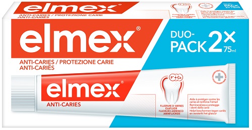 Elmex - Dentifricio Protezione Carie - 2x75ml - Farmacia di Regoledo Srl
