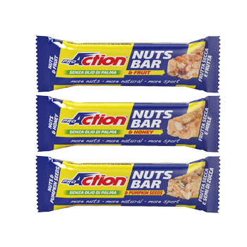 Proaction - Nuts Bar Miele - 30 grammi - Farmacia di Regoledo Srl
