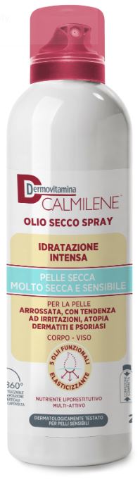 DERMOVITAMINA CALMILENE OLIO SECCO SPRAY IDRATAZIONE INTENSA PER PELLE SECCA, MOLTO SECCA E SENSIBILE 200 ML - Farmacia di Regoledo Srl
