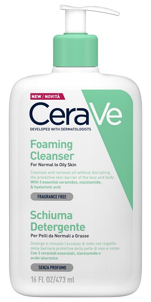 CERAVE SCHIUMA DETERGENTE VISO 473 ML - Farmacia di Regoledo Srl
