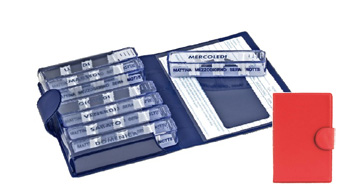 PORTAPILLOLE SETTIMANALE MEDIDOS ROSSO APERTURA/CHIUSA IN VELCRO 10,5X15,5X2,5 CM - Farmacia di Regoledo Srl